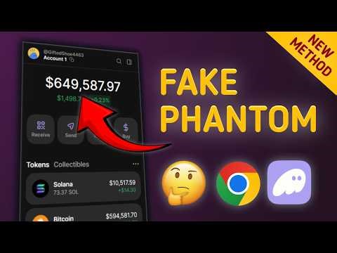 $1,000,000 Phantom Wallet? | Fake Phantom Wallet Script (Source Code Available)
