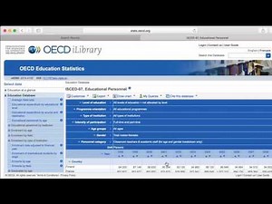 Arbeiten mit Statistiken in der OECD iLibrary