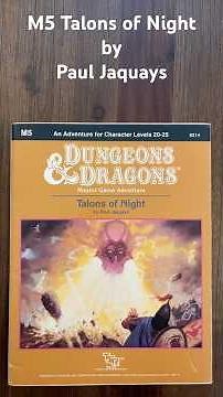 M5 Talons of Night by Paul Jaquays - a BECMI Dungeons and Dragons module