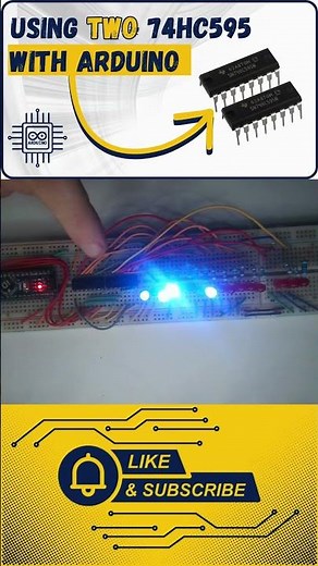 My 16 LED Arduino Shift Register Project #arduino #arduinoproject #arduinotutorial