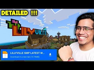 LILYVILLE SMP WORLD DOWNLOAD 🔥 | Java + MCPE ✅ | Anshu Bisht x GamerFleet 🗺️