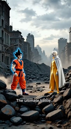 Saitama vs Goku who is stronger!!😶‍🌫️#skeleton