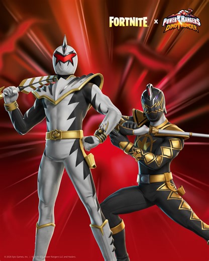 Dino Rangers Roar, Power Rangers Score! Save us from these evil forces, win! Now in the Shop! | Fortnite