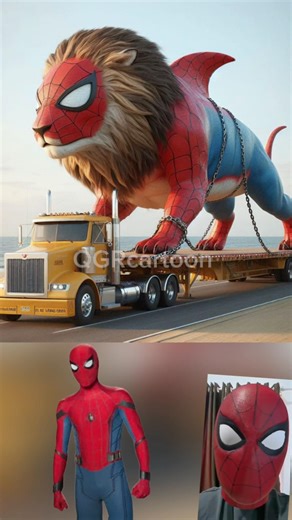Marvel simpapa polubila but Giant shark-Lion #marvel #avengers #spiderman #shorts
