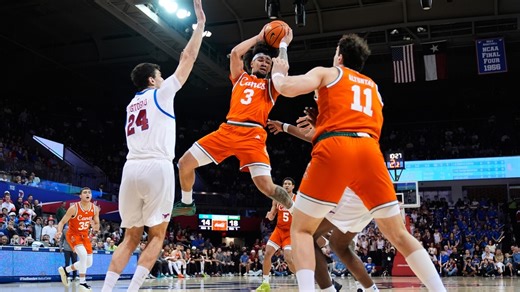 No. 22 Miami wins 77-69 at SMU to ensure double bye in ACC Tournament