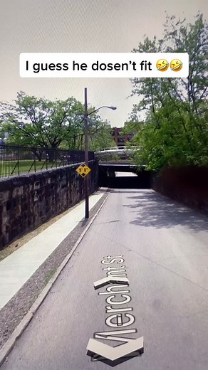 Google Car Stuck Under Bridge Comedy Moment
