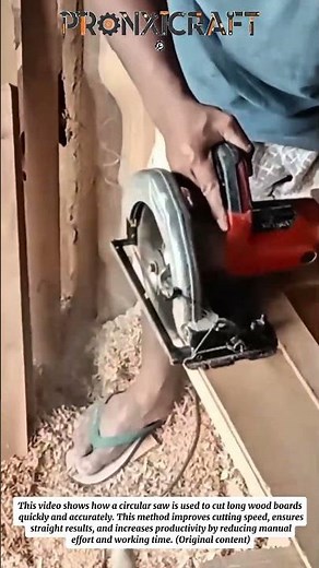 Fast & Straight Wood Cutting with a Circular Saw | Efficient Woodworking Process