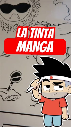 This is how I inked my first manga with a pen and ink 😳