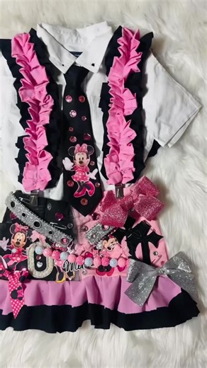 Minnie Mouse set custom made by me 💗 #fyp | minnie mouse