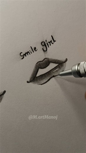 How to draw smile lips 😊(boy and girl)‪@M.artManoj‬ #drawing #lips #shorts #youtubeshorts