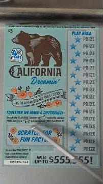 day 58 we're California dreaming #scratchers #lottery #gambling #casino #betting