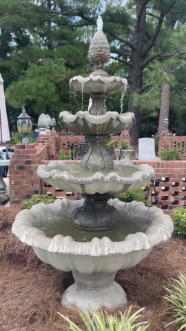 Large Italian-style Concrete Garden Fountain: 7ft Outdoor Water Feature - Etsy