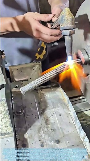 Bending the Rules: How Fire and Friction Straighten a Steel Bar