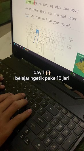 Learn Touch Typing in 10 Days: Day 1 Progress