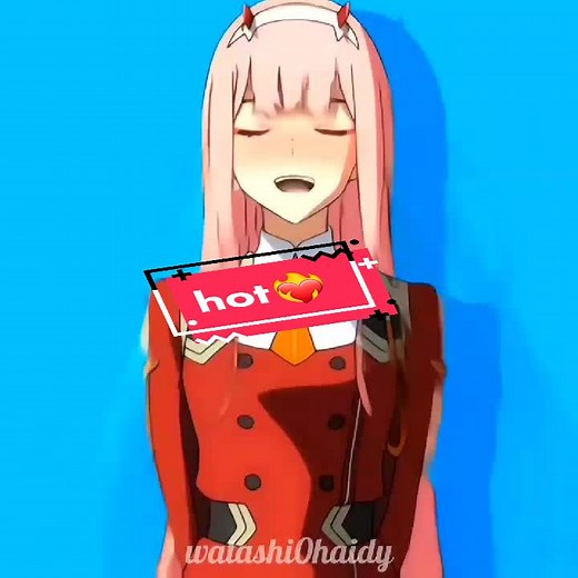 Zero Two Bouncing - Cute Anime Demon Girl