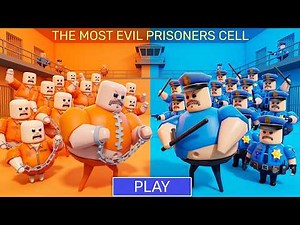 1000 PRISONERS vs 1000 POLICE BARRY PRISON RUN Obby Update - Roblox All Bosses FULL GAME Walkthrough