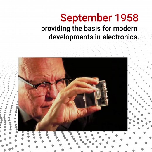 3.3K views · 133 reactions | This month in history: In 1958 when Jack Kilby invented the first integrated circuit (IC), he was living our passion to create a better world by making electronics more affordable through semiconductors. The chip Jack invented changed the world of electronics forever – improving our lives through safer, more powerful and efficient technologies. We think of this as Engineering Progress – it’s what we’ve been doing for decades. | Texas Instruments | Facebook