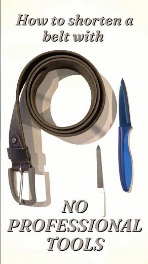 How to shorten a belt