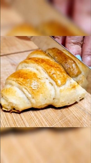 Easy Croissants in Minutes! No Fail, No Skills Needed 🥐✨ #shorts