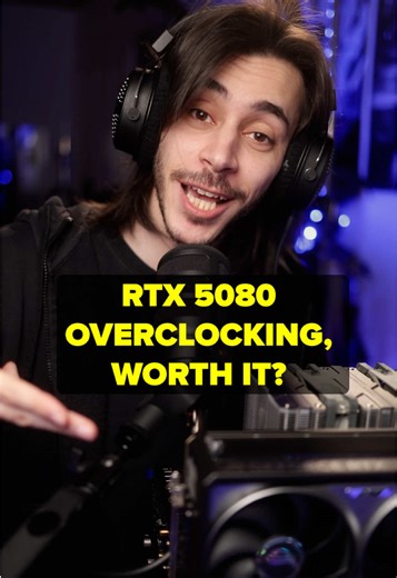 Replying to @DR.MJ22 Is Overclocking an RTX 5080 Worth It? Asus RTX 5080 Astral #pcgaming #solidguts #5080 #gpu