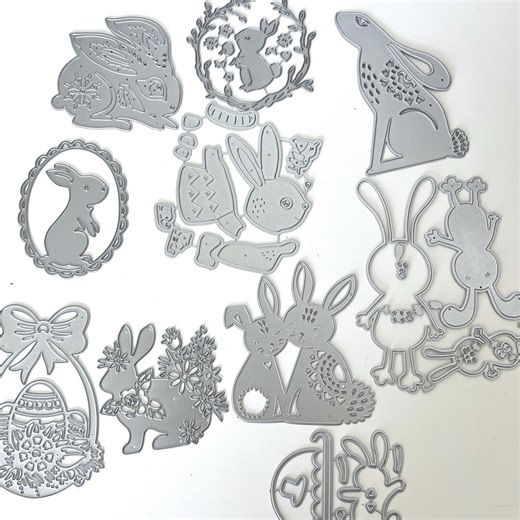 Easter Bunny Cutting Die Cuts Daily Junk Journaling Holiday Craft Supply USA C83 - Etsy