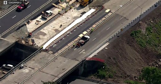 I-80 in Wharton, N.J. reopens 2 westbound lanes after sinkholes
