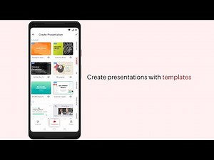 Zoho Show: Create presentations using templates in the Show app for Android.
