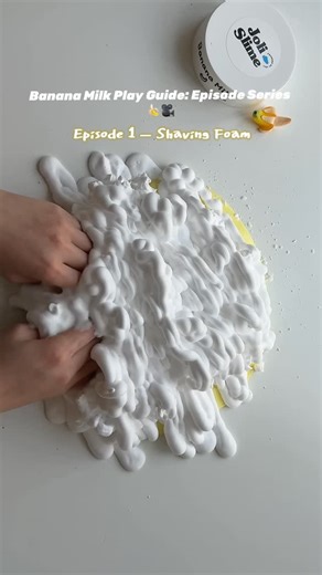 Jolijolie on Instagram: "Banana Milk + Shaving Foam = FLUFFY MAGIC ☁️✨#BananaMilkSlime #BananaMilkASMR #ShavingFoamSlime #SlimeASMR #SlimeVideo #SlimeAddict #SlimeCommunity #Jolislime #SlimeSatisfying #FluffySlime #SlimeMixing #ASMRSlime #SlimeTikTok #SlimeReels #SlimeCreator #Slimer #SlimePlay #SlimeSeries #StressReliefASMR #OddlySatisfying"