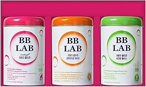 BB LAB Gift Set, Low Molecular Korean Collagen Powder Stick Supplement, Korean Marine Collagen, Fish Collagen Peptides, Vitamin C, Glycine, Fast Absorption