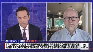 11K views · 234 reactions | The Lincoln Project co-founder Rick Wilson joins ABC News' Phil Lipof to discuss Trump's false claims during a news conference on Thursday as the race rapidly evolves: "[Trump] understands that Vice Pres. Harris has activated something in our society," Wilson says. | ABC News Live | Facebook