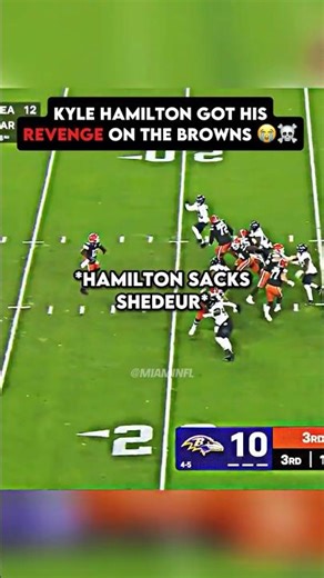 Kyle Hamilton Mocked Shedeur’s Celebration 😭☠️ #shorts #nfl 