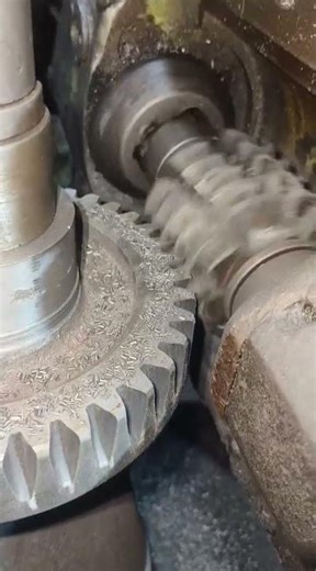 4.23 module gear cutting hobbing machine #shorts #gear #industrial #machine