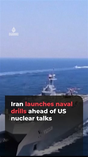 Iran launched naval drills in the Strait of Hormuz, Persian Gulf and Oman Sea, state TV reports, ahead of US-Iran nuclear talks in Geneva on Tuesday. Video shows General Mohammad Pakpour, the head of Iran's Islamic Revolutionary Guard Corps, overseeing the drills. | Al Jazeera English