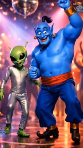 geet leher Alien aur Genie ka Zabardast Dance 🛸✨ |#viral #viral song