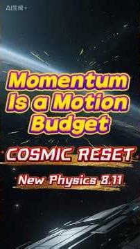 Momentum Is the Universe's 'Motion Budget'
