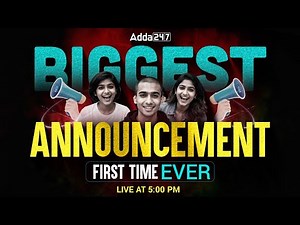 Adda247 Biggest Announcement 🔥 | First Time Ever | Don’t Miss This Live Event at 5 PM