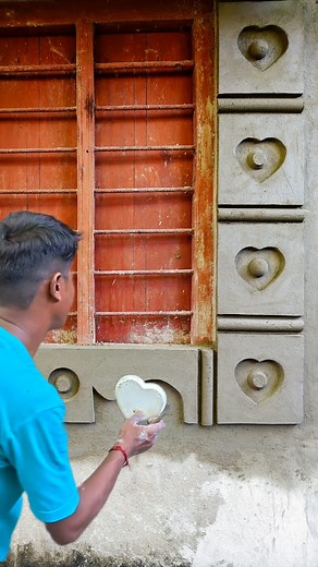 822K views · 11K reactions | Window Side Plaster Design Idea . #fblifestyletyle #foryouシ #fb #virals #plaster #viralpost #Homeplanningrano . | Home Planing Rano | Facebook