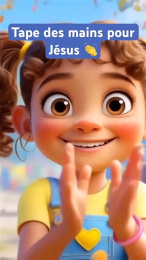 Tape des mains pour Jésus 👏 #chansonchrétienne #musiquechrétienne #chansonchrétienneenfant