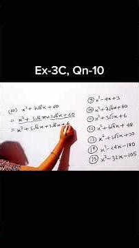 Factorisation of polynomials |Rs aggarwal class 9 |Ex-3C, Qn-10 #maths #class9th #ytshorts