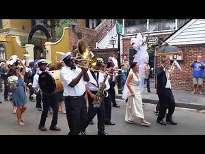 Wedding parade in New Orleans French Quarter!!!