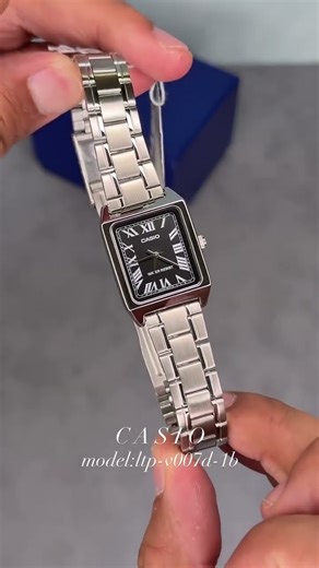 Casio Ltp-v007d-1b for Ladies square dail roman watch. #posterboyofficial #watch #casio