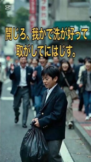 笑われながらゴミ拾いを続けた少年翌日、市役所が来た理由#shorts#感動ストーリー #ショートドラマ #スカッとする話