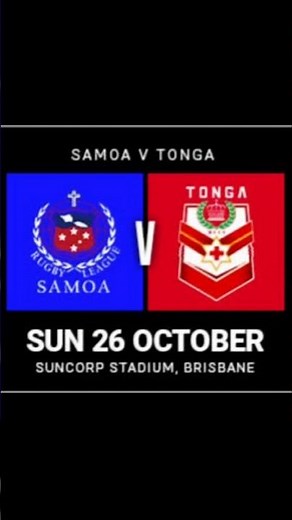Samoa VS Tonga Pacific Nations Championships 2025