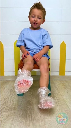 Let’s Paint with Our FEET! 🎨🦶 So Much Messy Fun! 😂