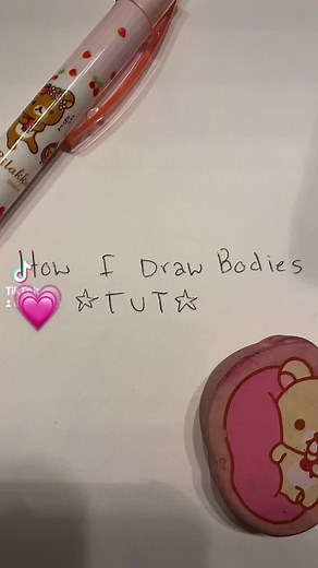 Female Body Tutorial Sketch with Korilakkuma | Drawing Tutorial