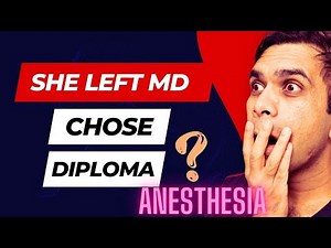 Why did she choose NBEMS Diploma over MD anesthesia?