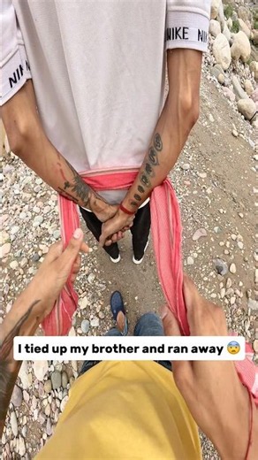 I tied up my brother and ran away 😨