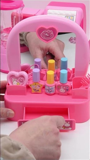 Wait… This Toy Vanity Is So Cute! 😍💄& Test Pink Rabbit Dressing Table ASMR #toys #unboxing