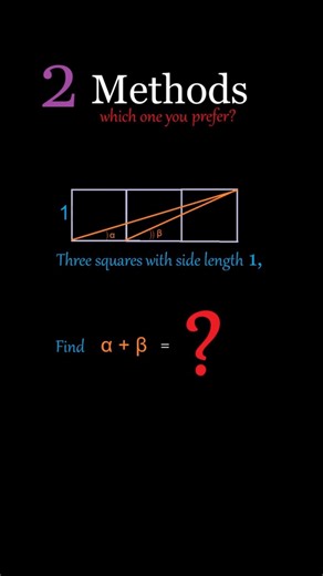 1 Geometry Puzzle, 2 Mind-Blowing Solutions | Trigonometry vs. Geometry, Which is Faster?
