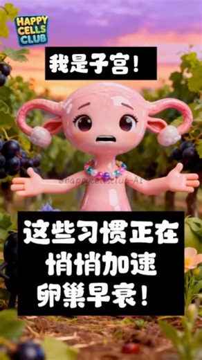 Happy Cells Club AI on Instagram: "#卵巢早衰 不是突然发生的！ 是长期「节食 + 压力 + 激素失衡 + 炎症」一点一点推出来的💔 好好照顾 #卵巢 和 #子宫 ，它们暖和健康了，你也会变得更漂亮！❤️ #女性健康 #卵巢保養"